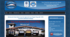 Desktop Screenshot of bonitavalleyautocare.com