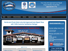 Tablet Screenshot of bonitavalleyautocare.com